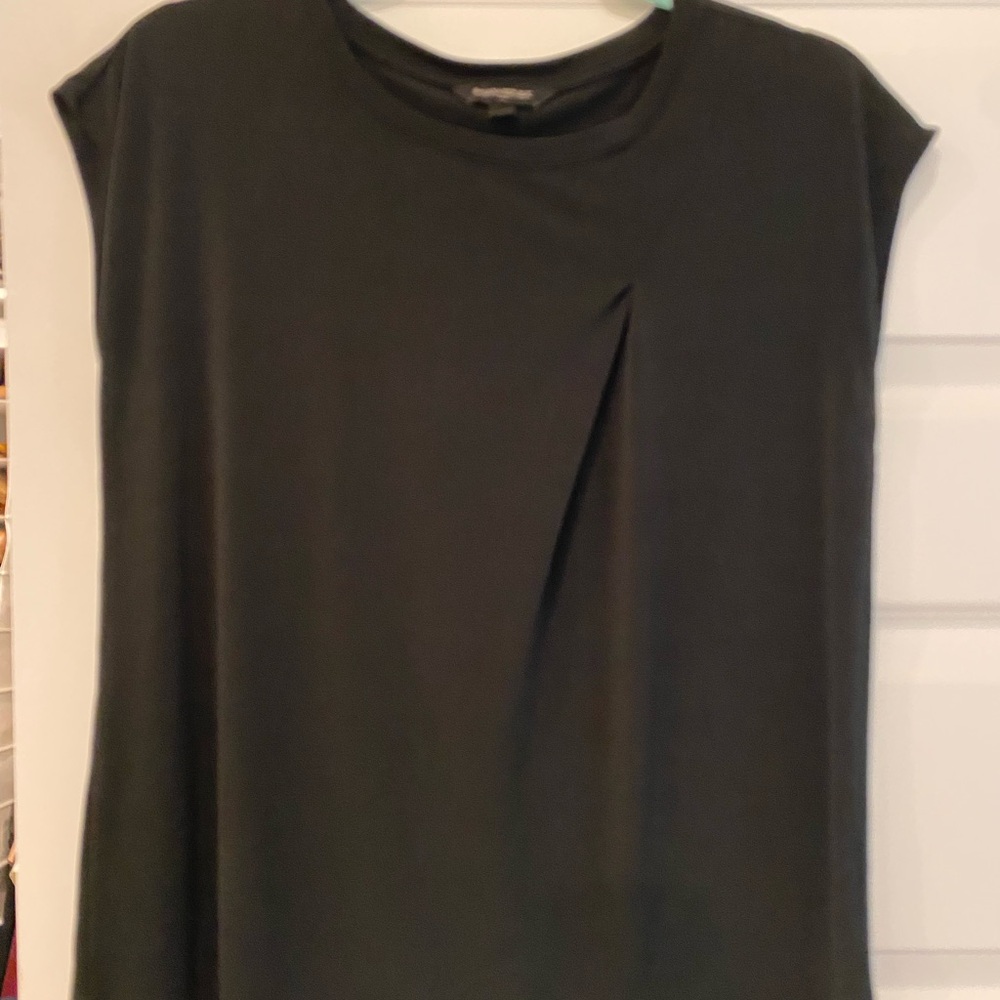 BANANA REPUBLIC Black Boxy Cap Sleeve Top Size Small